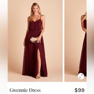 Birdy Grey Gwennie Wine Maxi Dress